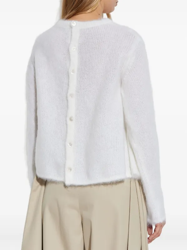 LOEWE Wool Cardigan | White | FARFETCH