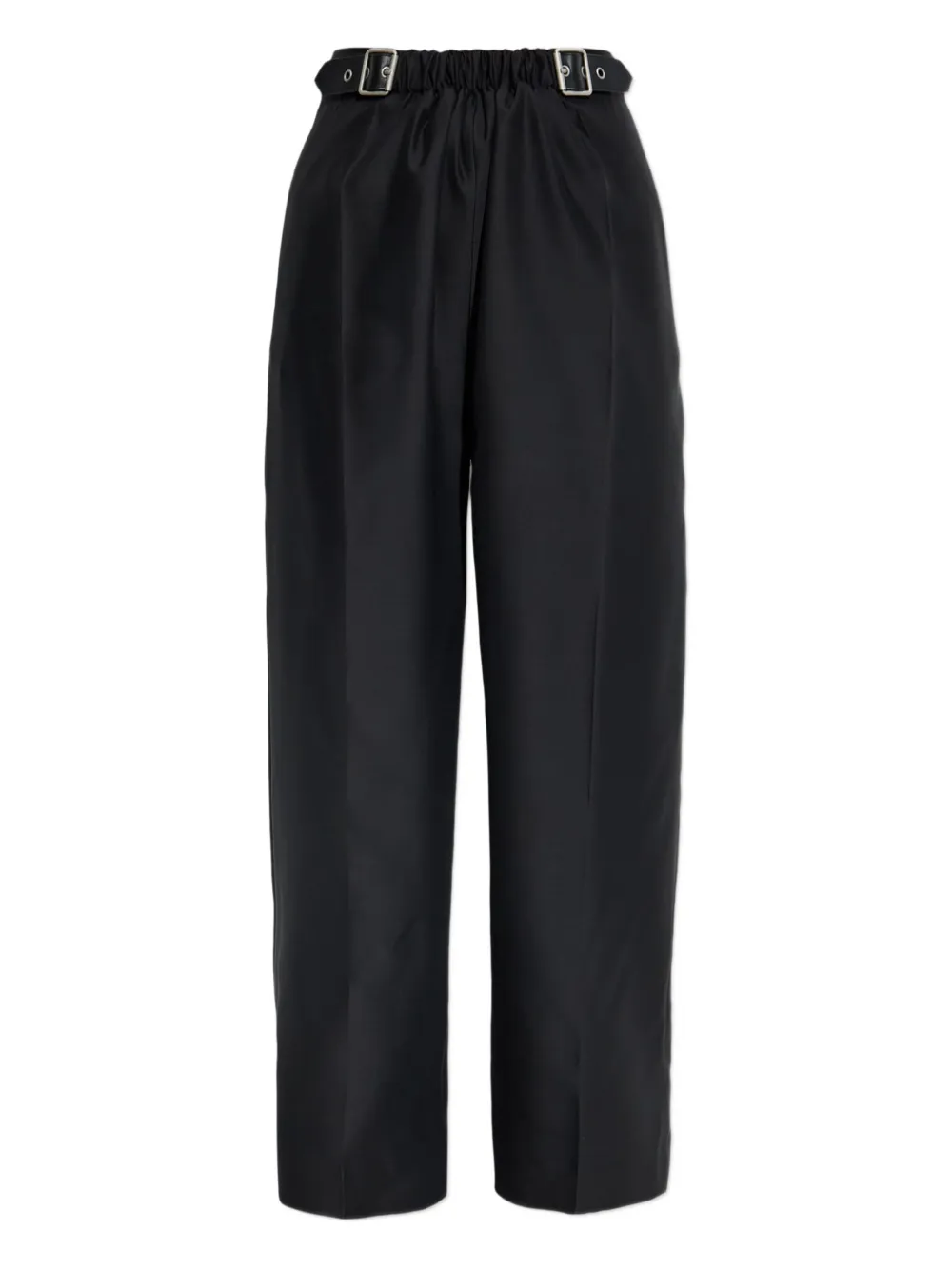 Loewe Belted Elastic-waist Trousers In Black