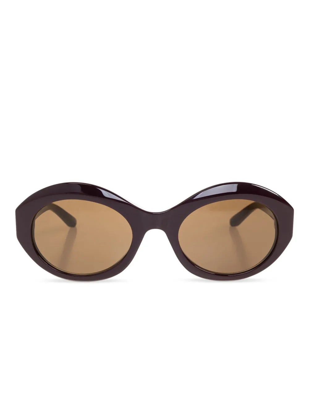 Balenciaga Eyewear oval-frame sunglasses - Marrone
