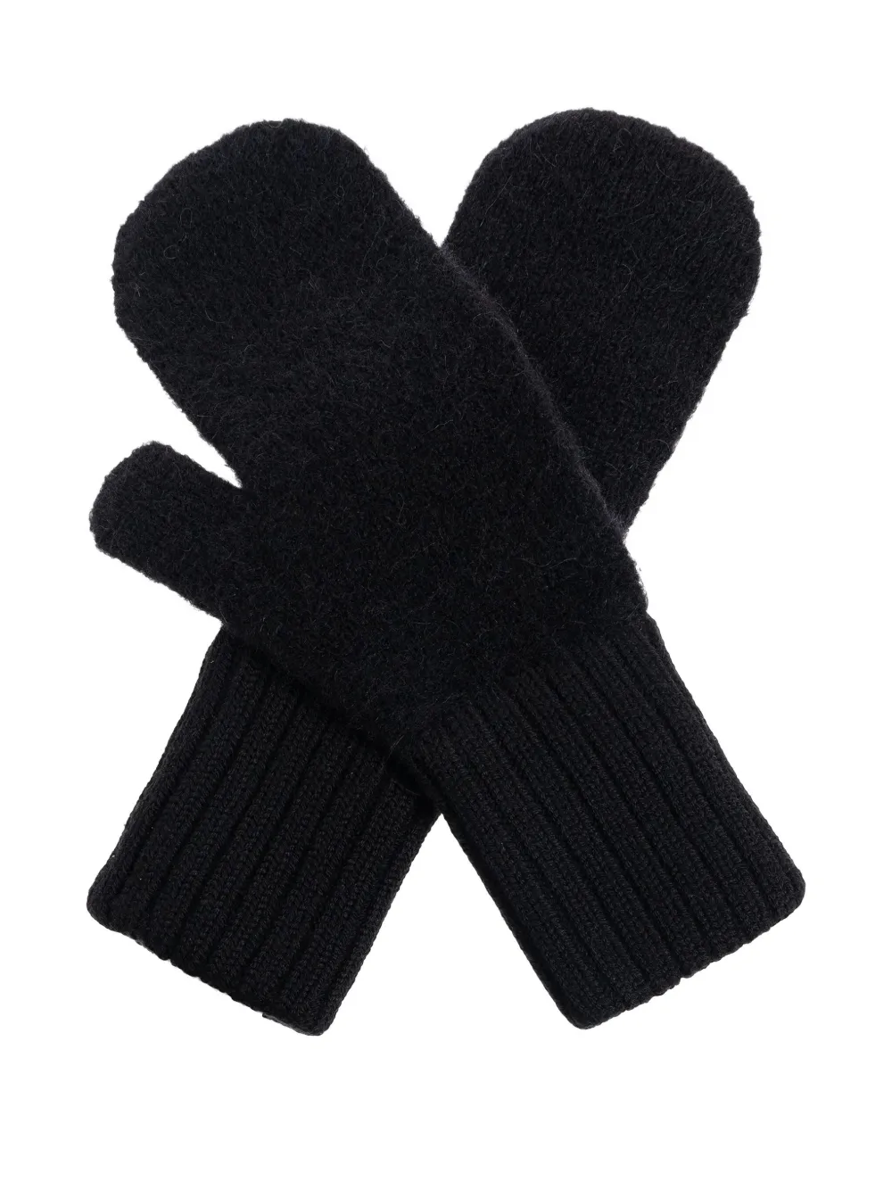 Canada Goose ribbed-cuff alpaca-wool gloves - Zwart