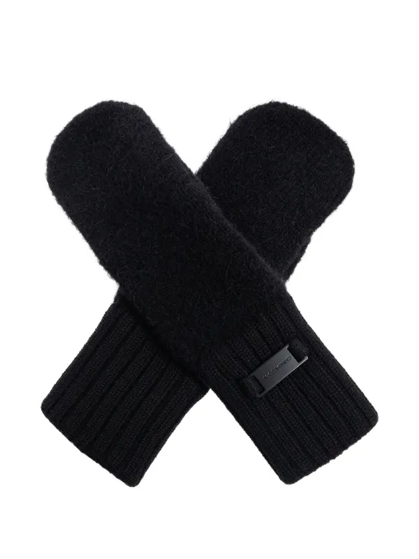 Canada Goose Ribbed-cuff Alpaca-wool Gloves in Black