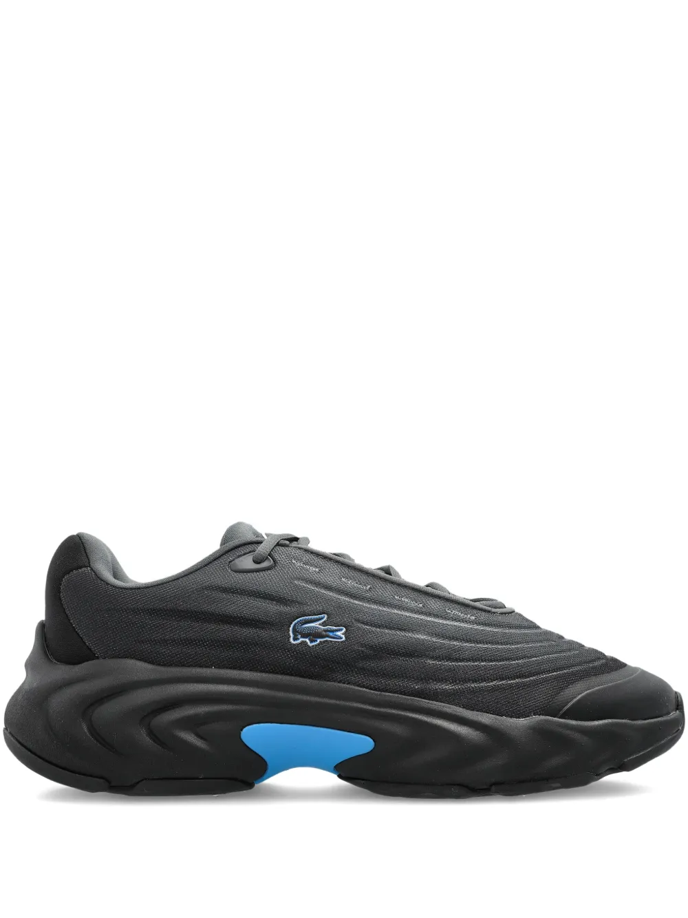 Lacoste logo-patch lace-up sneakers - ブラック Lacoste logo-patch lace-up sneakers - ブラック