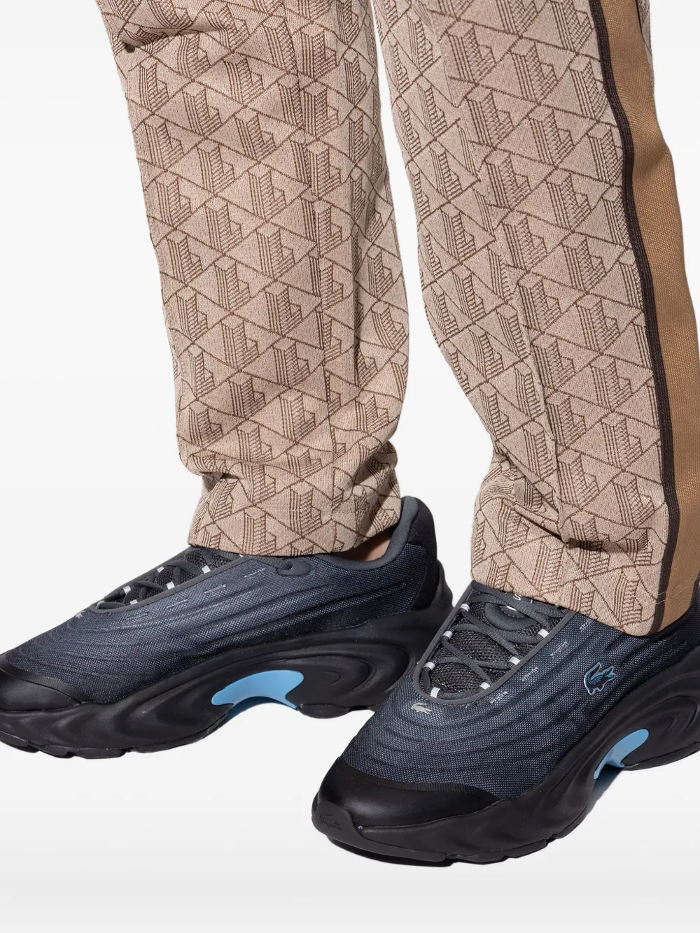 Lacoste Sneakers met logopatch Zwart