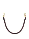 LOEWE braided leather bag strap - Black