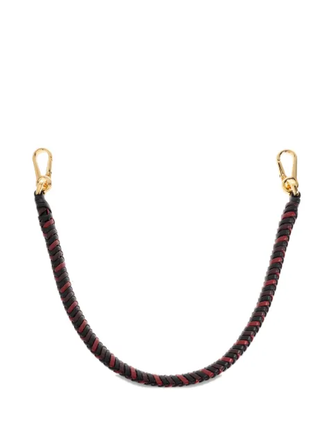 LOEWE braided leather bag strap