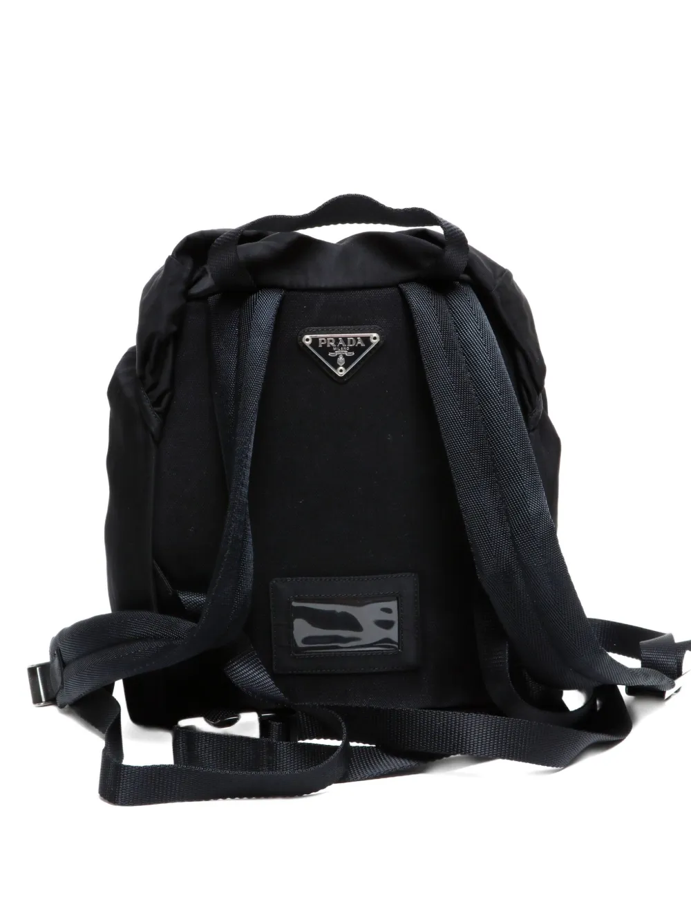 Pre-owned Prada 2000s Drawstring Backpack In Black