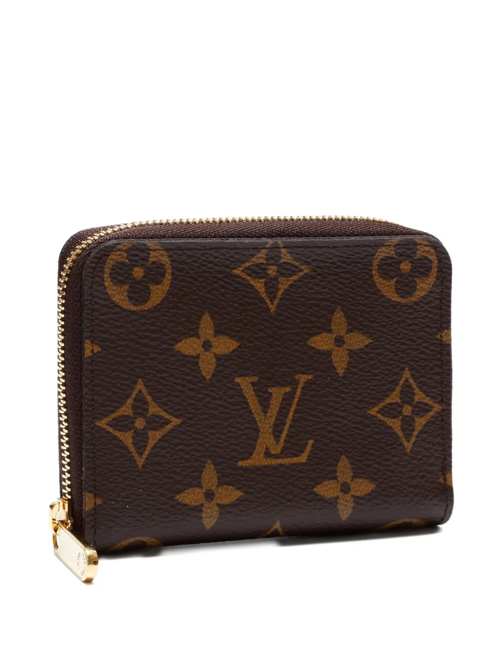 Pre-owned Louis Vuitton 2021-2025 Monogram Zippy Coin Purse In Brown