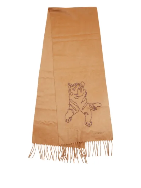 Hermès Pre-Owned 2000-2020s tiger-embroidered scarf