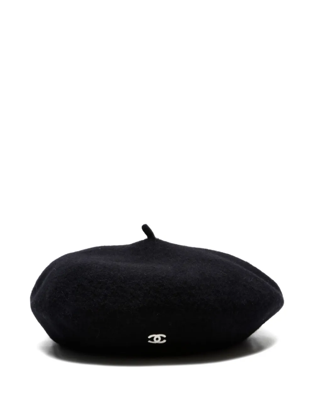 CHANEL Pre-Owned 1998 wool beret | Black | Image 1