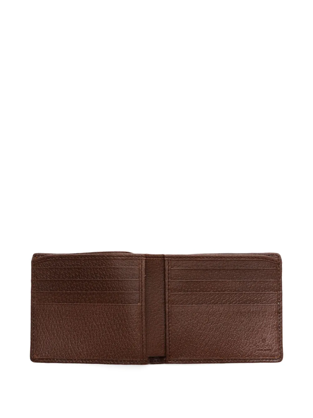 Pre-owned Gucci 2015-2024s Gg Canvas Wallet In Brown