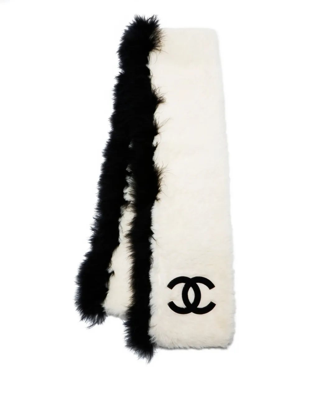 CHANEL Pre-Owned 1994 CC Mark logo scarf | White | Image 1