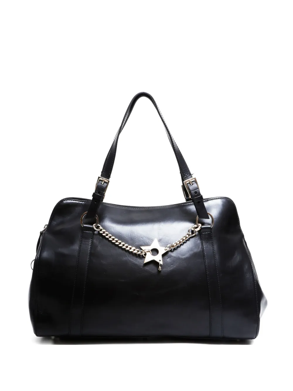 Christian Dior Pre-Owned 1990-2010s スターディテール ハンドバッグ - ブラック Christian Dior Pre-Owned 1990-2010s スターディテール ハンドバッグ - ブラック