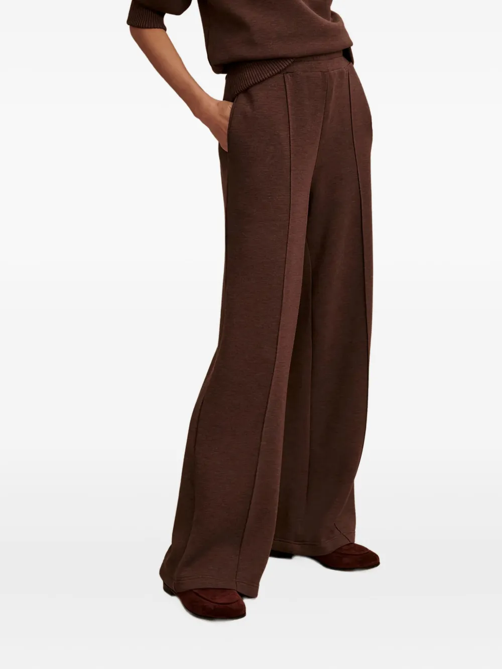 Varley wide-leg panelled trousers - Bruin