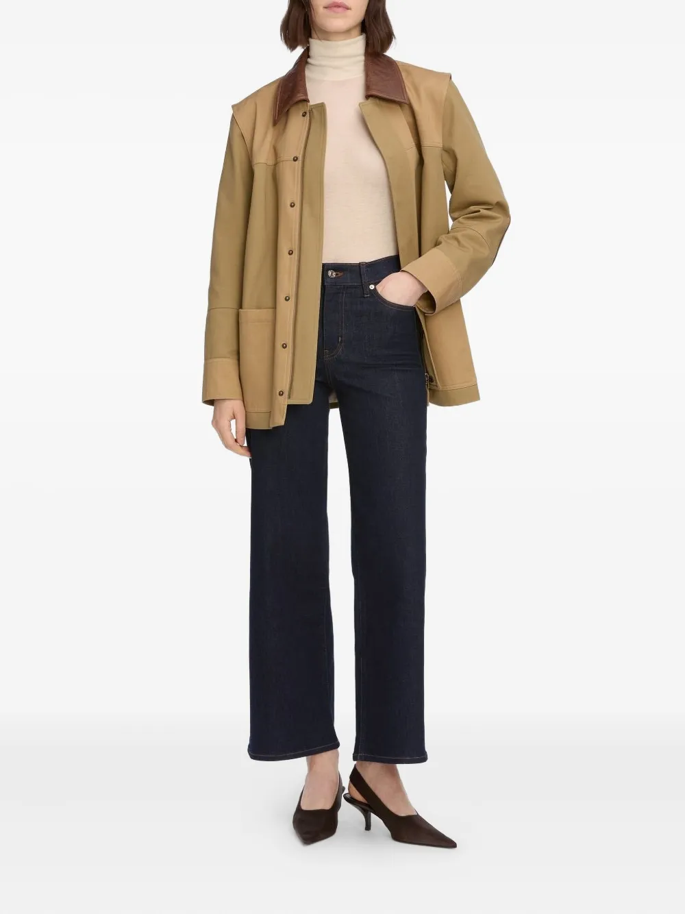 FRAME button-fastening jeans - Blauw