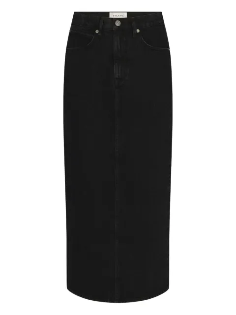 FRAME button-fastening midi skirt