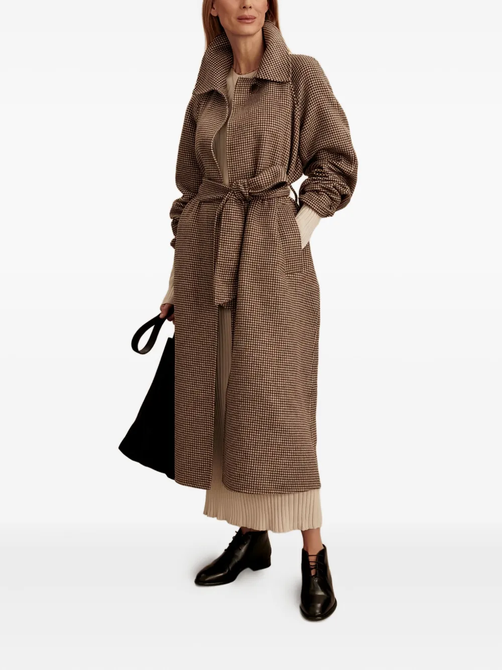 Varley belted puppytooth coat | Double Breasted & Peacoats | Image 2