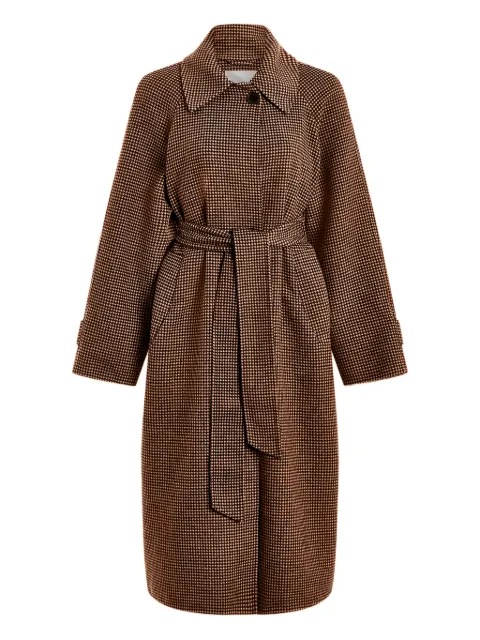 Varley belted puppytooth coat