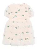 Konges Sløjd rainbow-embellished tulle dress - Neutrals
