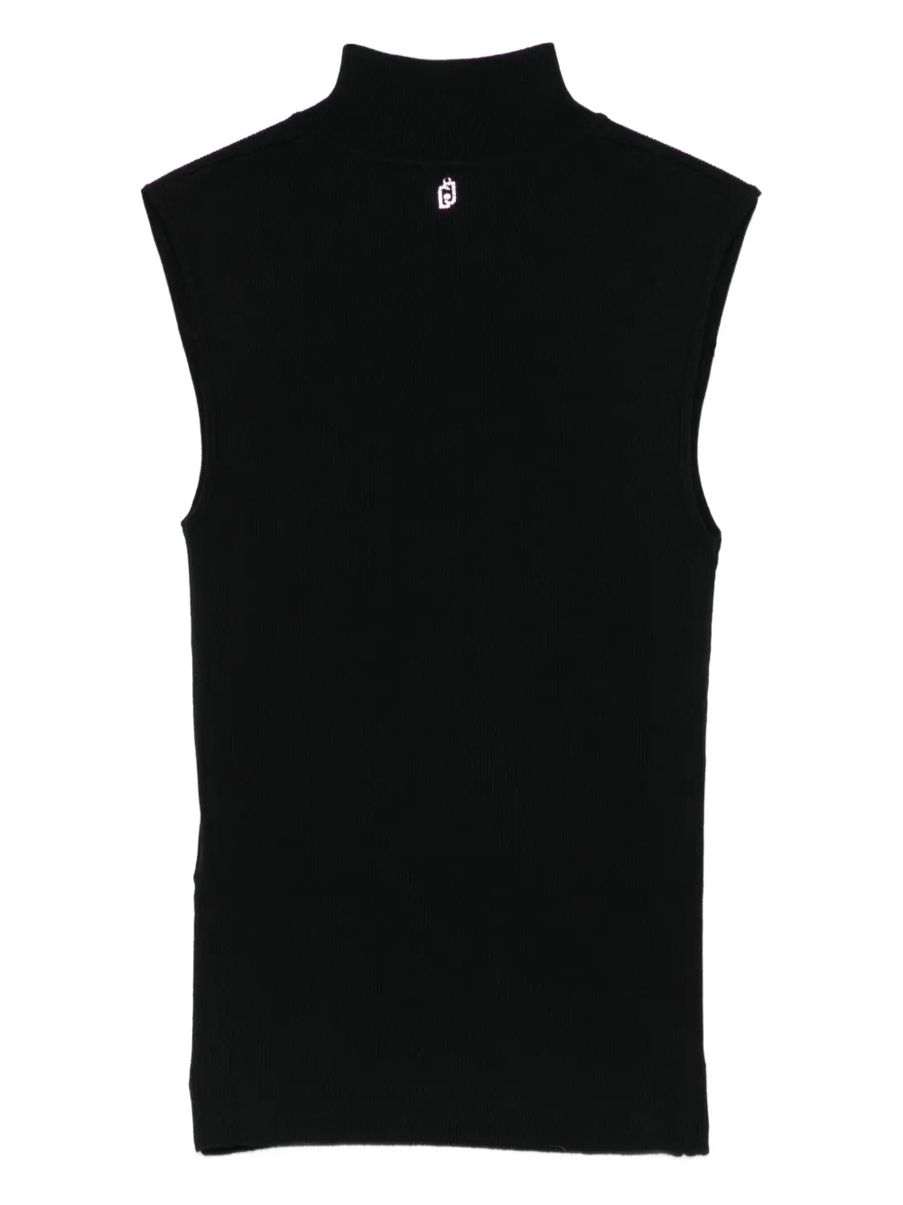 Liu •jo High-neck Crystal-embellished Top In Black
