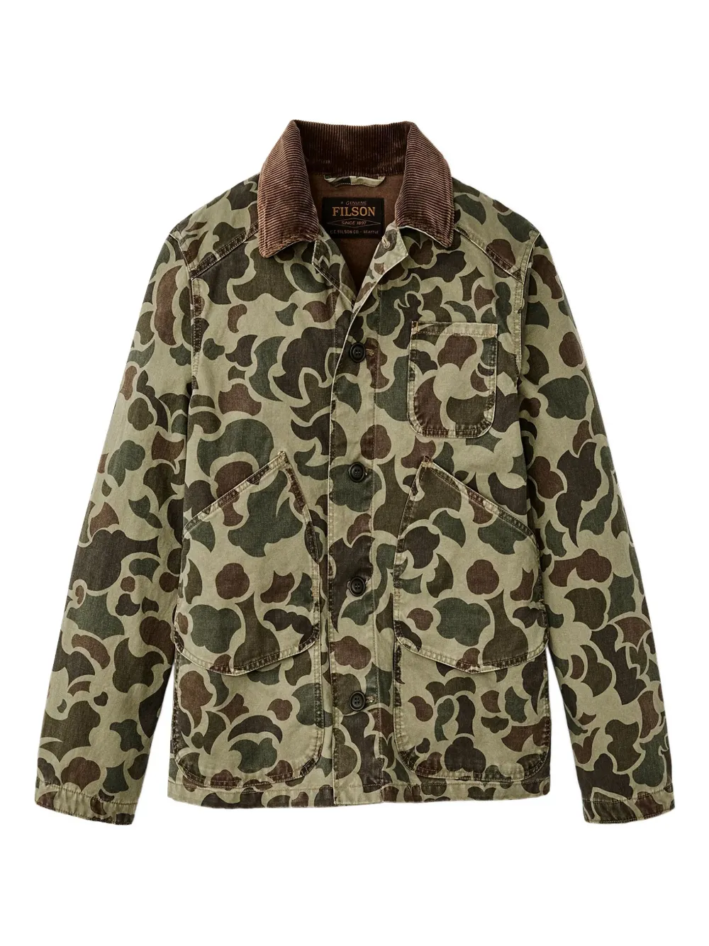 Filson camouflage-print shirt jacket | Green | Image 1
