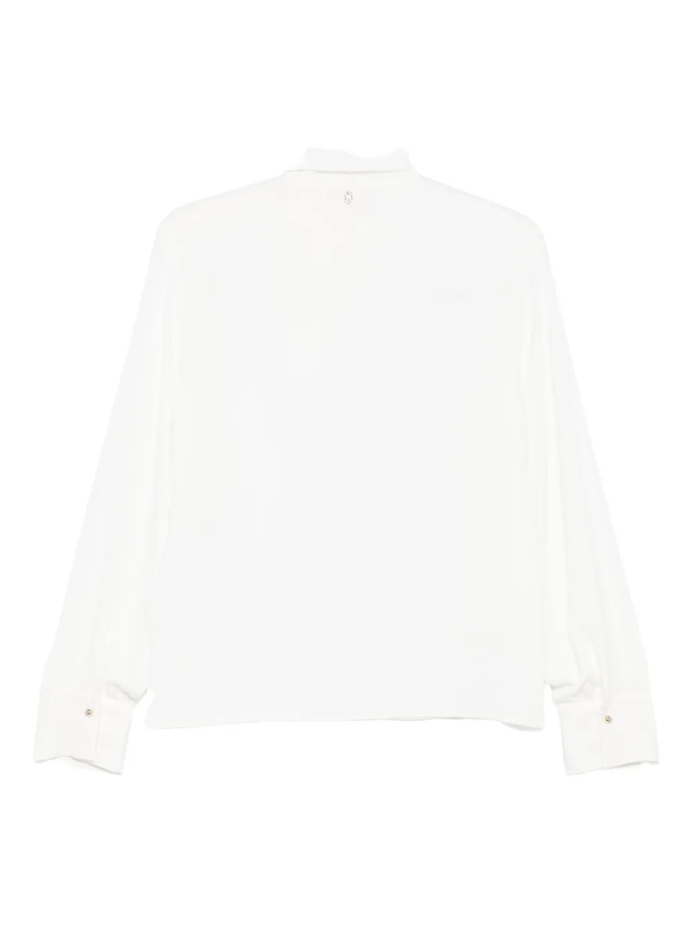 LIU JO bow-detail button-fastening top - Wit