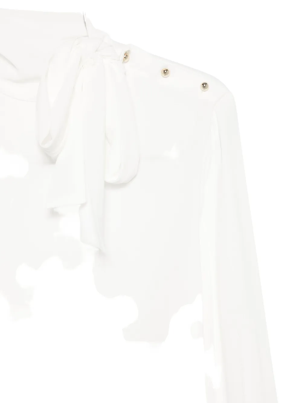 Liu •jo Bow-detail Button-fastening Top In White