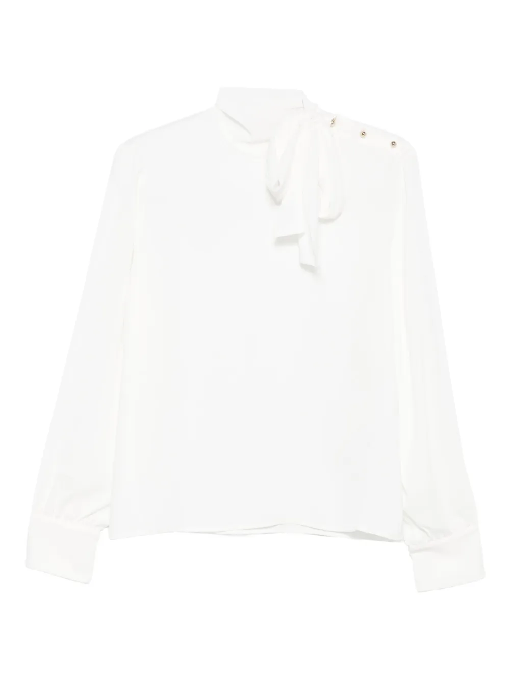 LIU JO bow-detail button-fastening top | White | Image 1