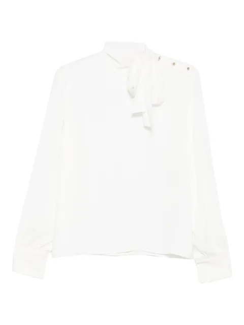 LIU JO bow-detail button-fastening top