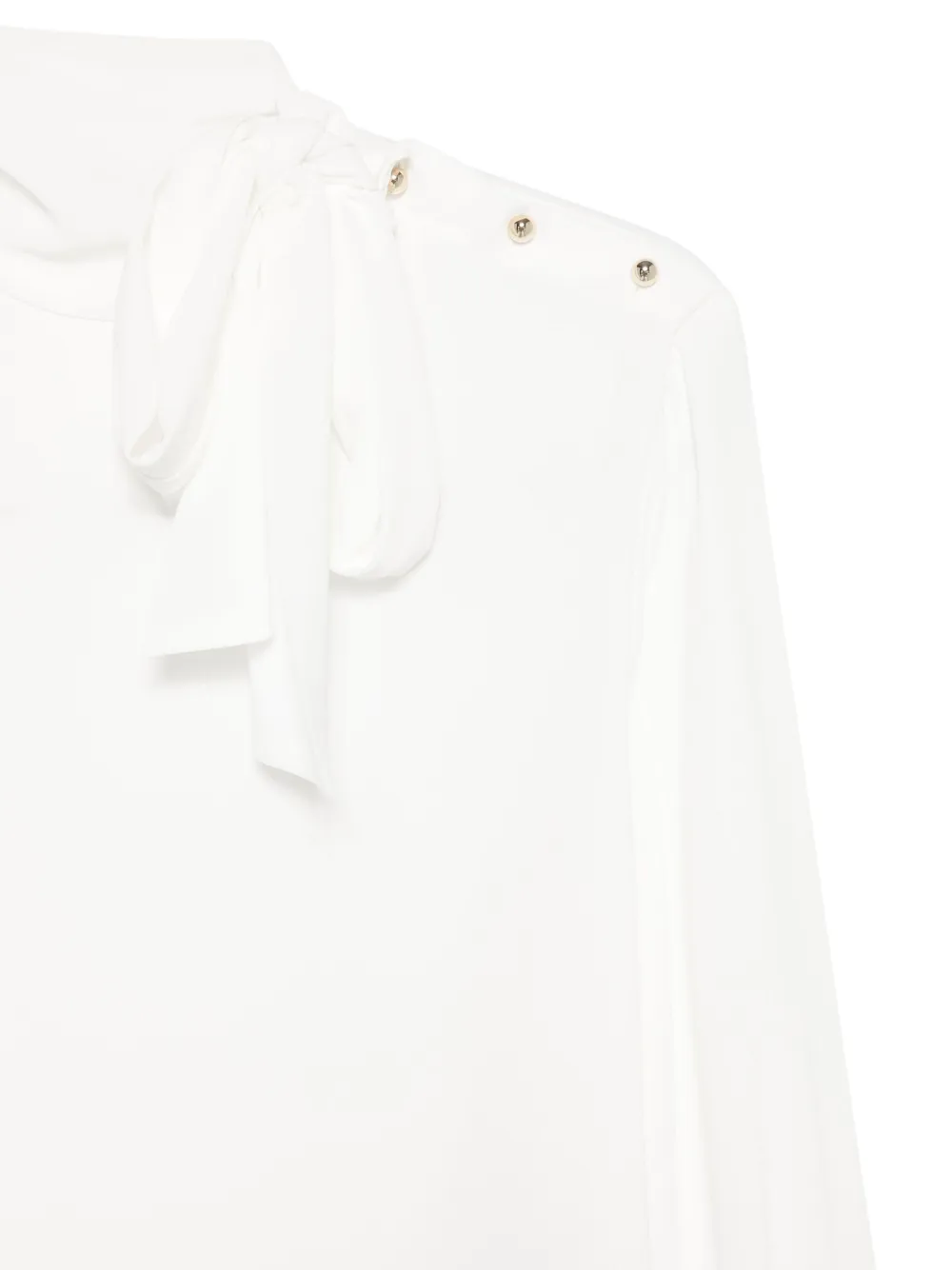 LIU JO Top met strikdetail en knoopsluiting Wit