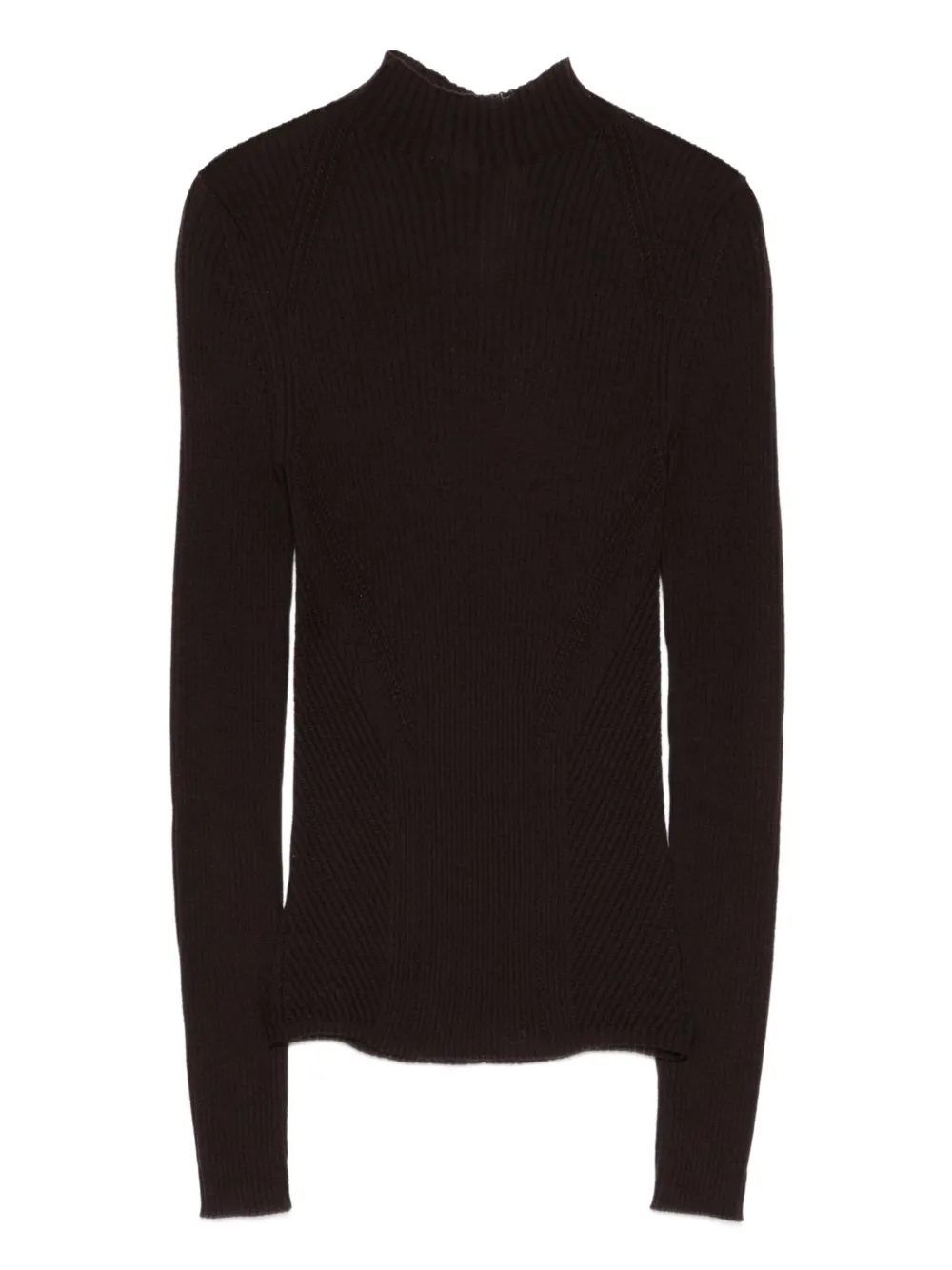 Twinset Ribbed-knit Jumper In Black