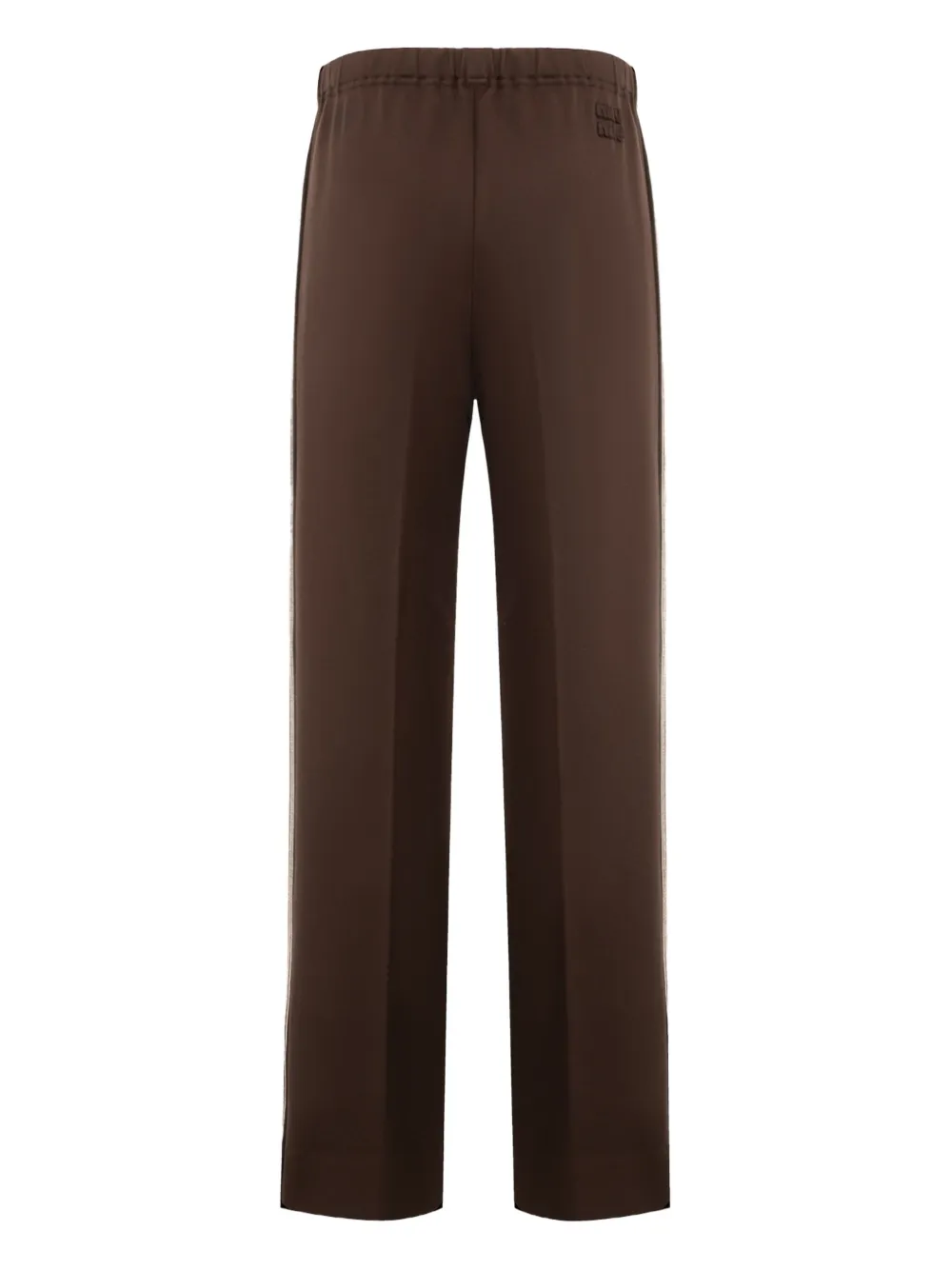 Miu Miu side-stripe trousers - Bruin