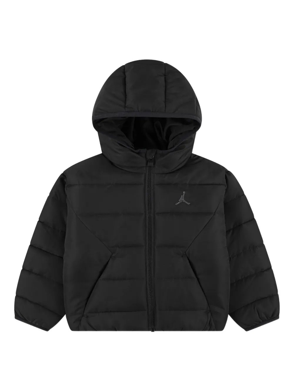 Jordan Kids logo-embroidered hooded jacket | Black | Image 1