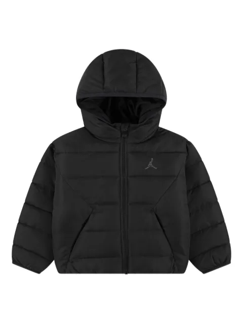 Jordan Kids logo-embroidered hooded jacket