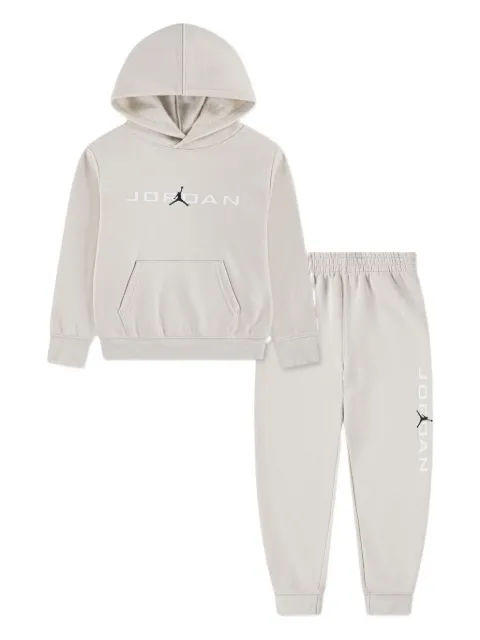 Jordan Kids hooded logo-print tracksuit set