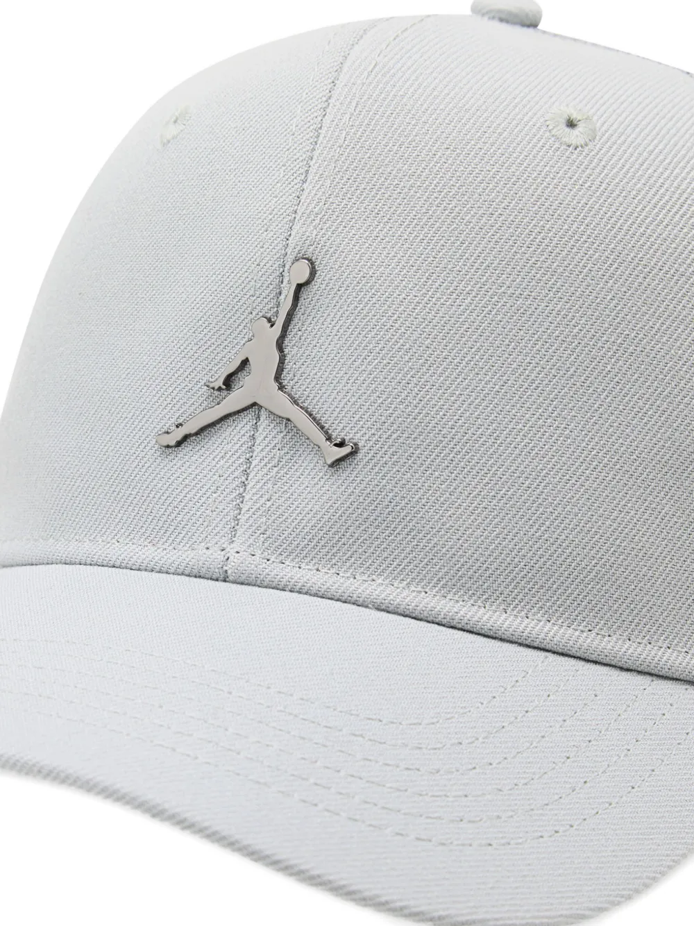 Jordan Logo-plaque Mesh Cap In Gray