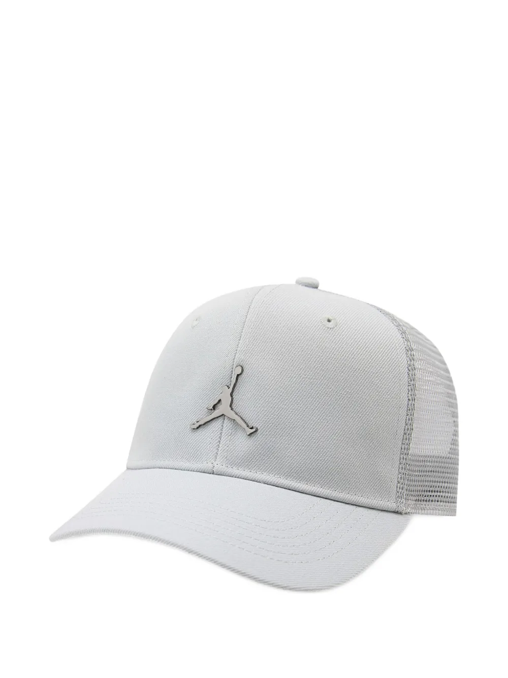Jordan Logo-plaque Mesh Cap In Gray