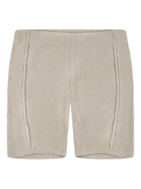 Jordan Kids ribbed logo-embroidered shorts