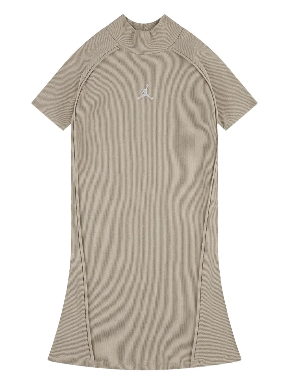 Jordan Kids Strickkleid mit Logo-Stickerei - Nude