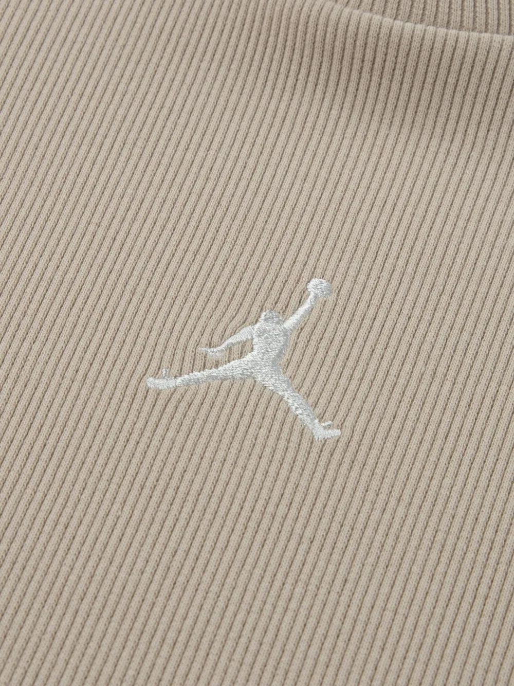 Jordan Kids Gebreide jurk met geborduurd logo Beige