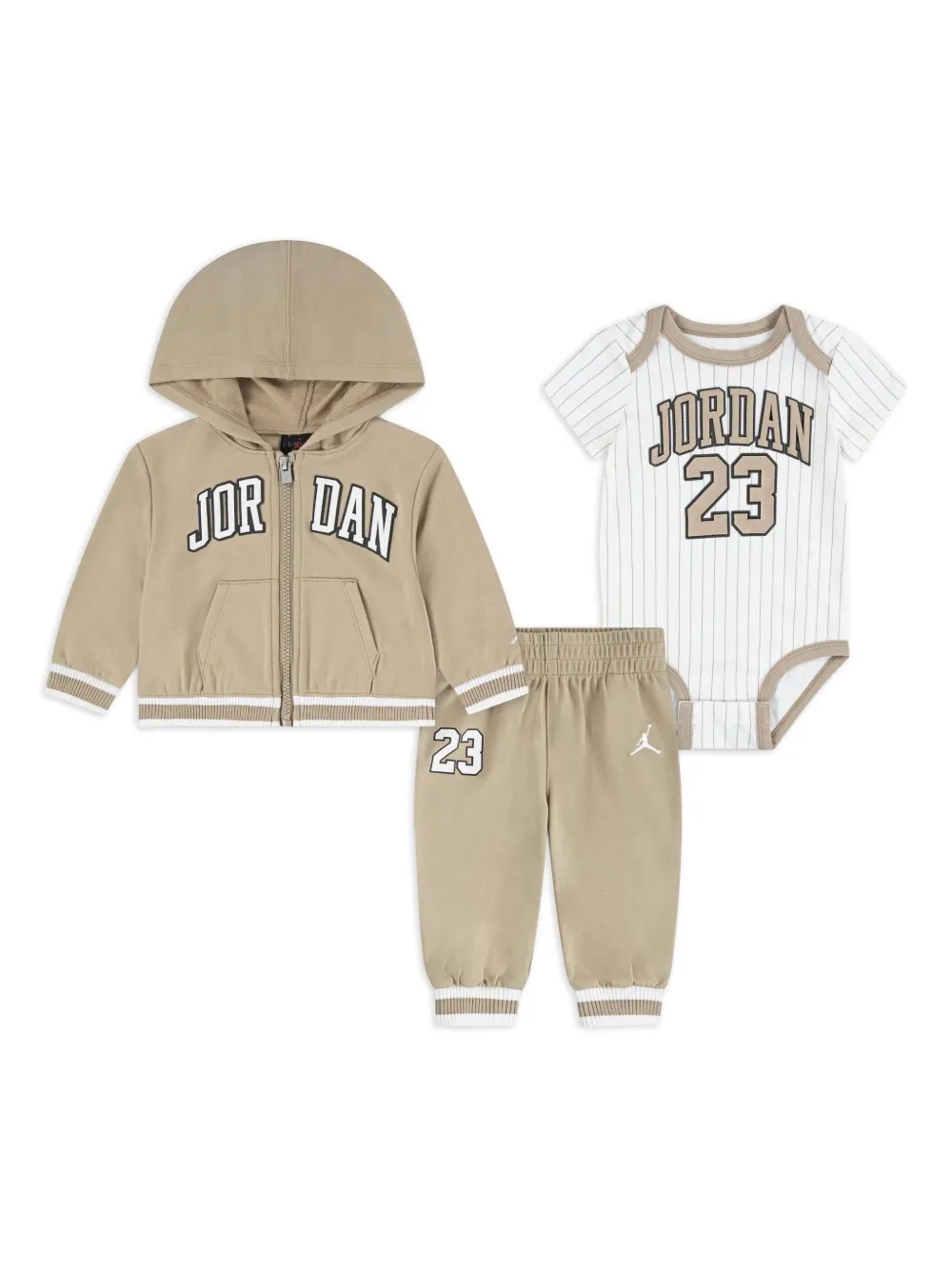Jordan Kids logo-embroidered Tracksuit Neutrals FARFETCH LB