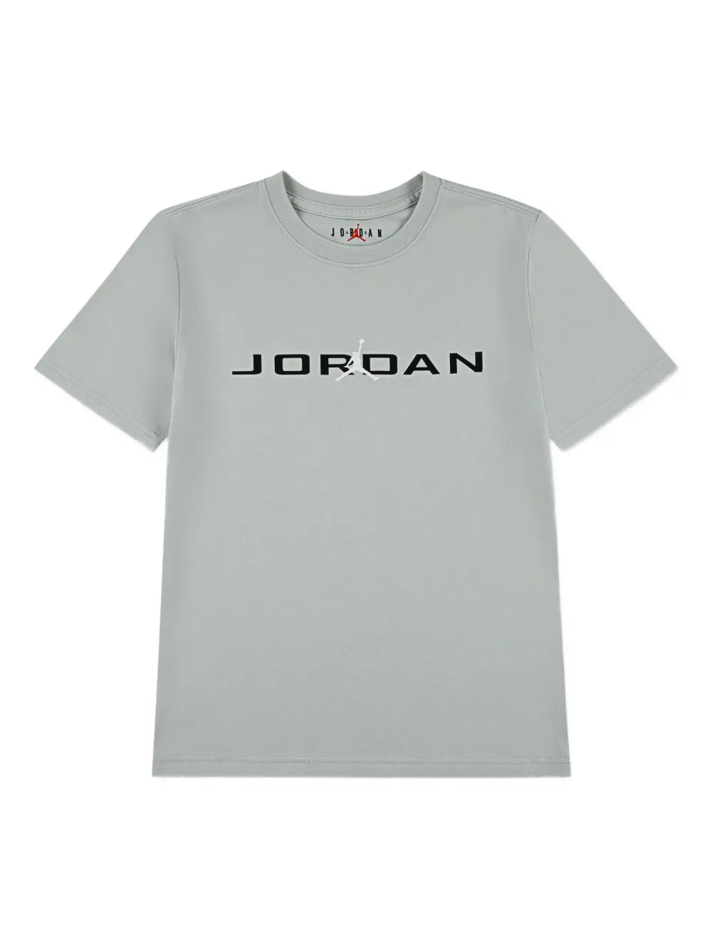Jordan Kids تيشيرت بطبعة شعار الماركة | رمادي | Image 1