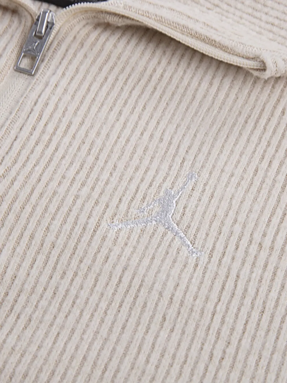 Jordan Ribbed Quarter-zip Sweater In Gray