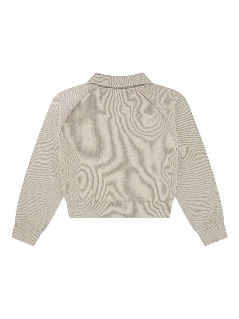 Jordan Ribbed Quarter-zip Sweater In Gray