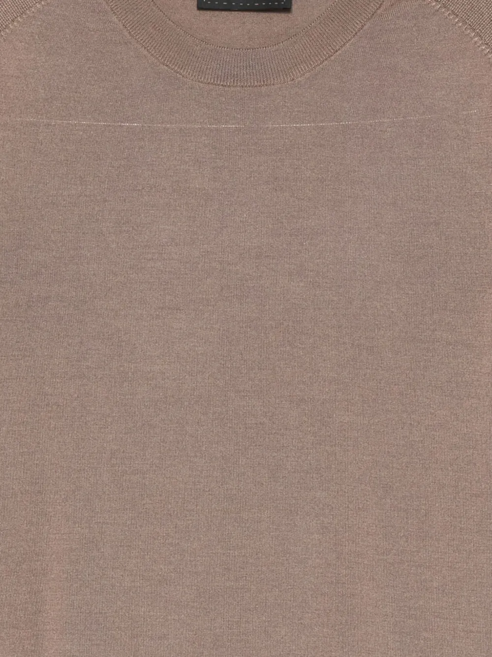 Hugo Boss Crew-neck Sweater In Brown