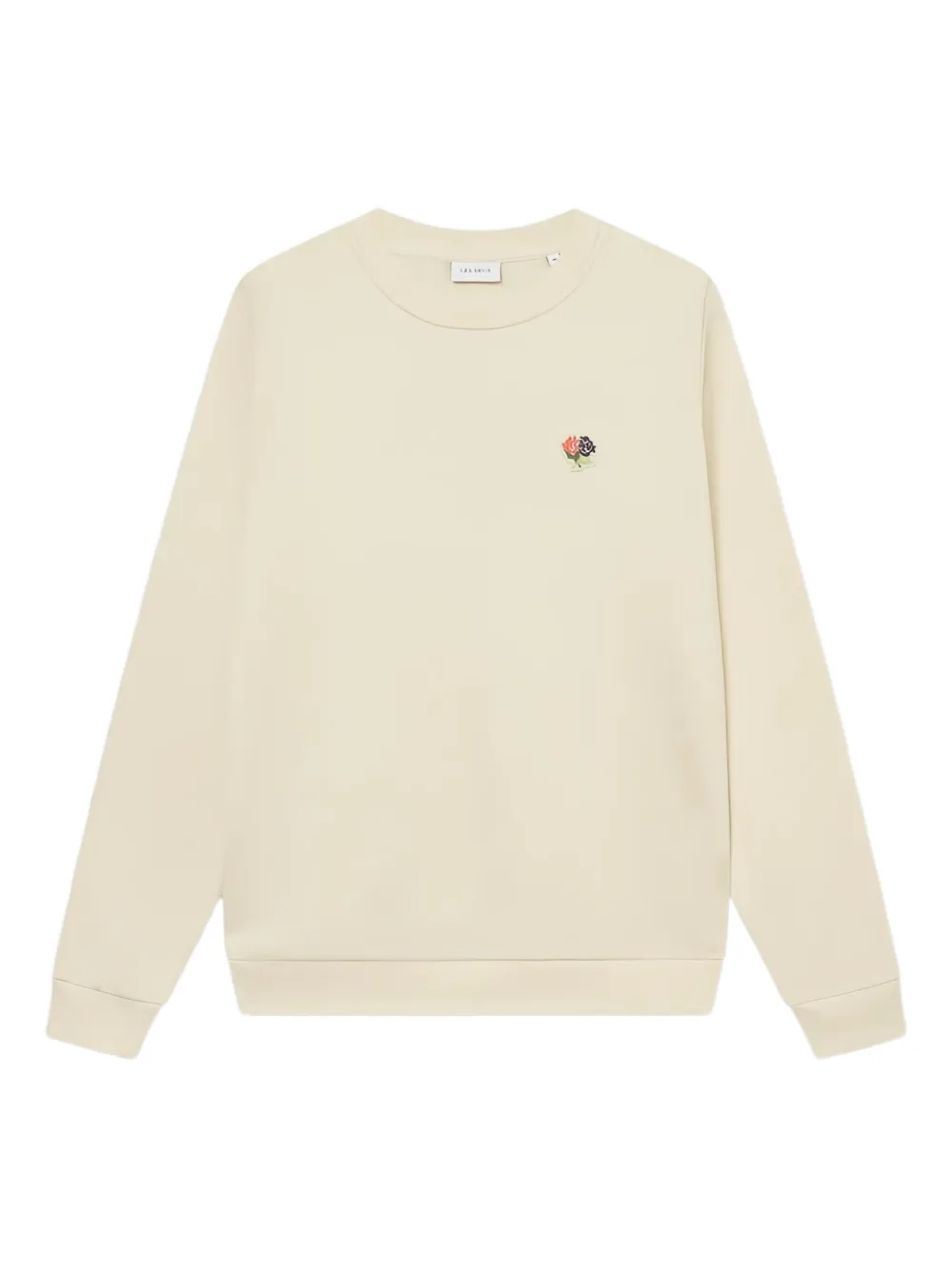 Les Deux floral-embroidered crew-neck sweatshirt | White | Image 1