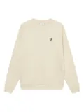 Les Deux floral-embroidered crew-neck sweatshirt - White