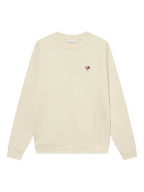 Les Deux floral-embroidered crew-neck sweatshirt