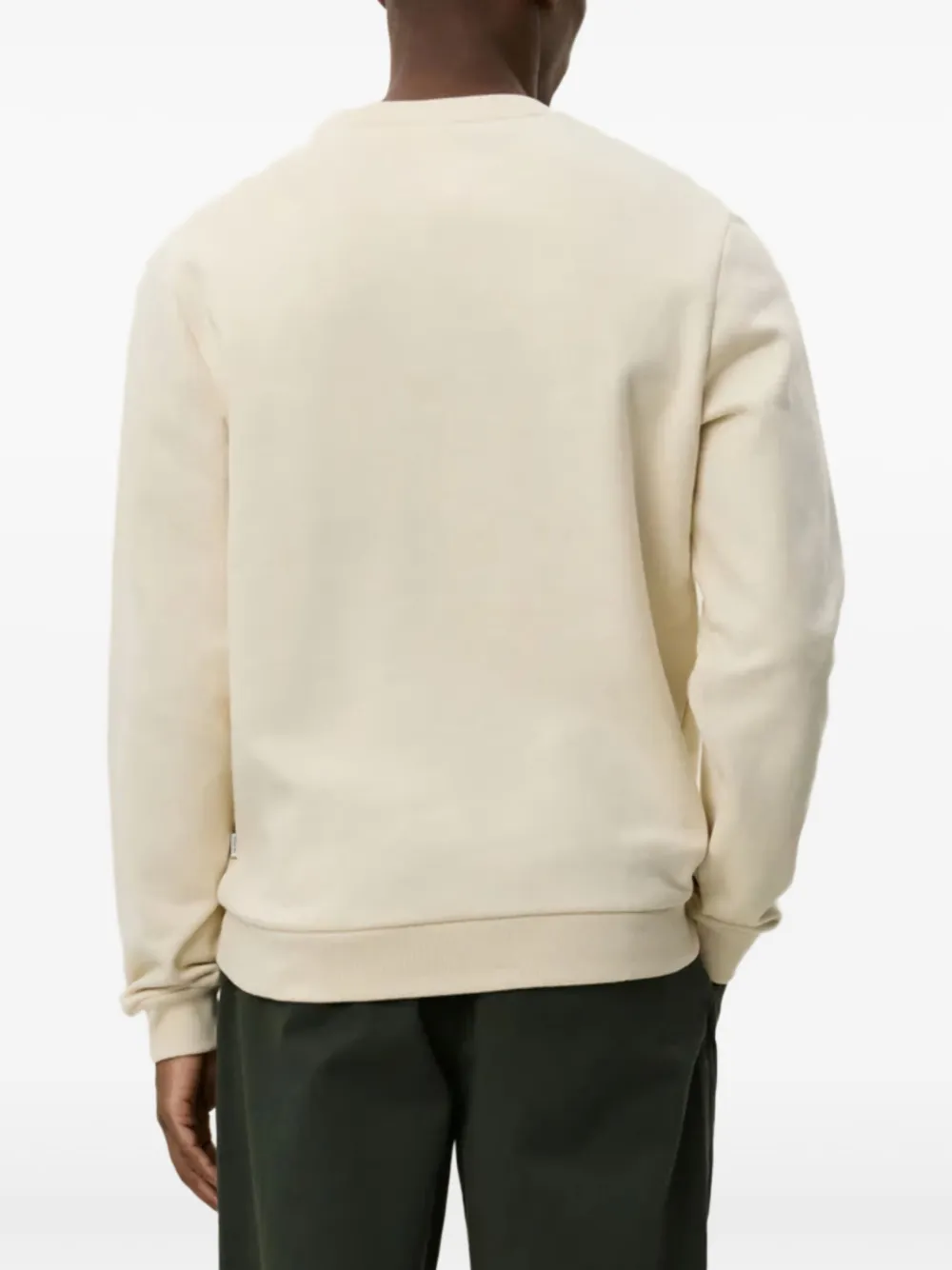 Les Deux Floral-embroidered Crew-neck Sweatshirt In Neutral