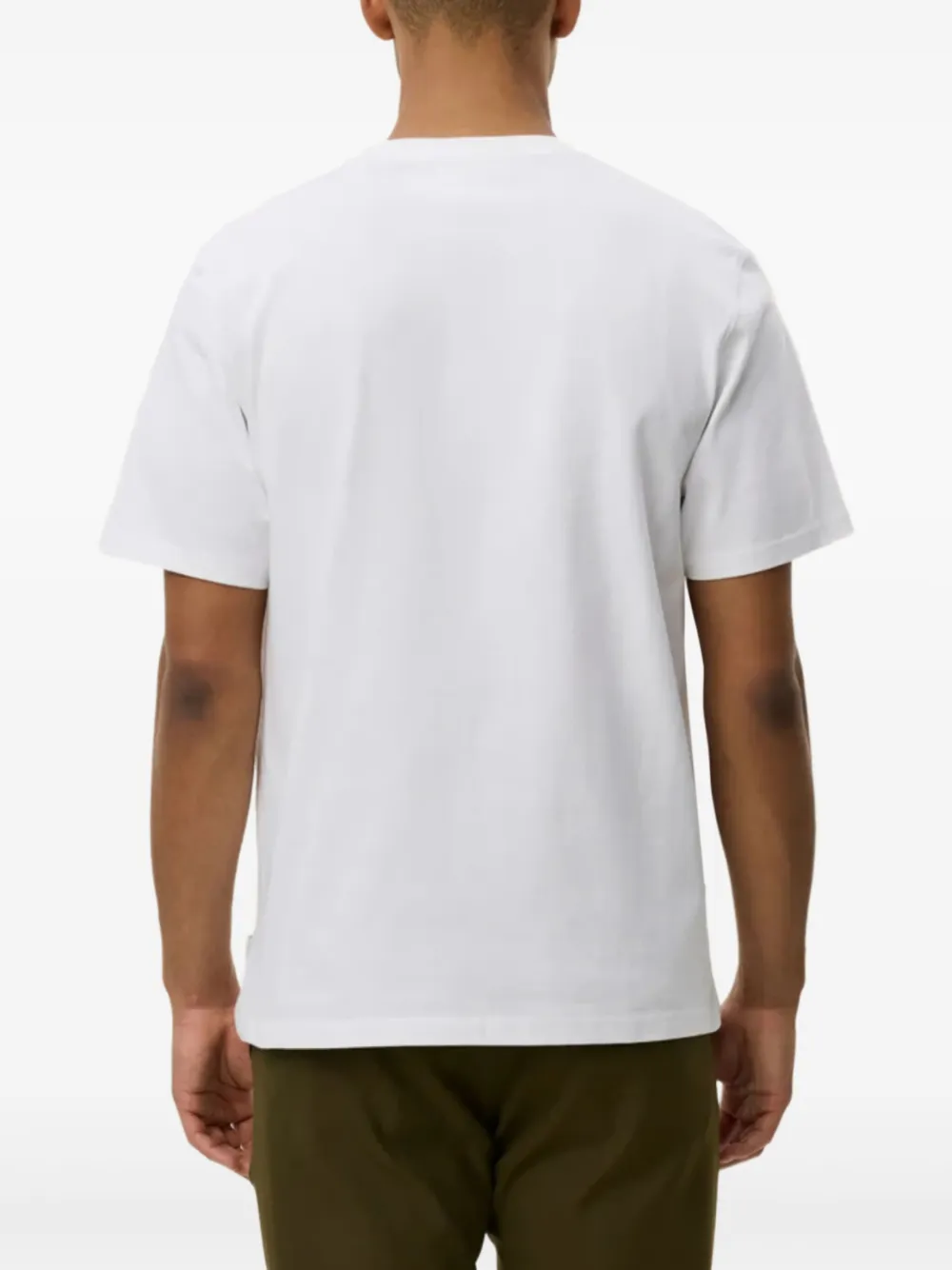 Les Deux T-shirt met print Wit