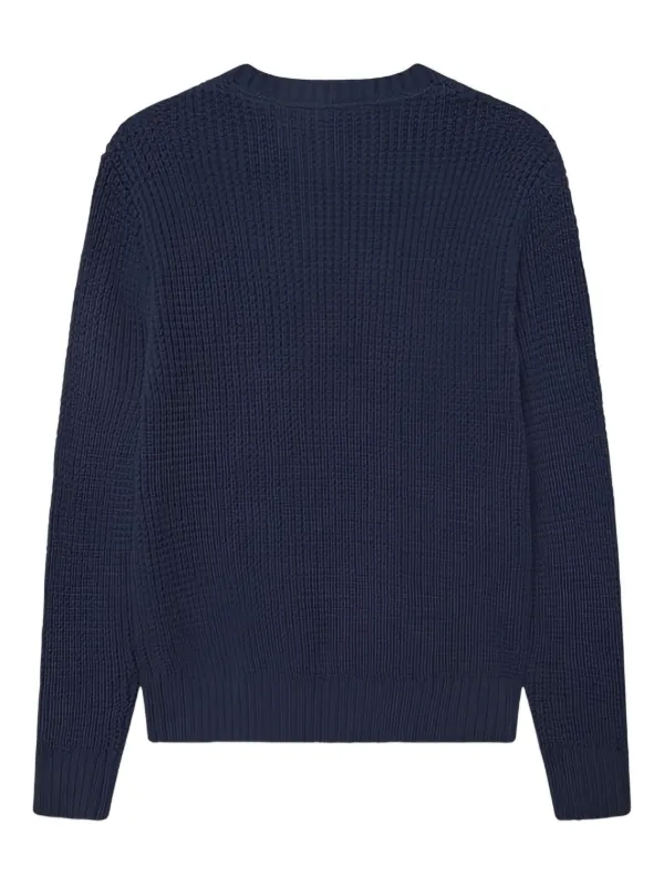 Les Deux Alvin ワッフルニット セーター | ブルー | FARFETCH JP